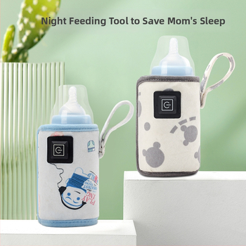 USB šildomas buteliuko izoliacinis gaubtas su pastovia temperatūra, nešiojamas automobiliui