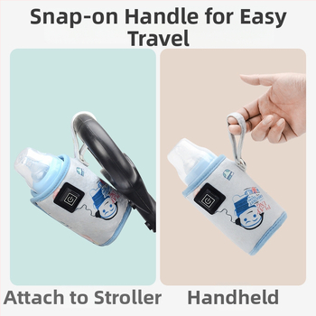 USB šildomas buteliuko izoliacinis gaubtas su pastovia temperatūra, nešiojamas automobiliui