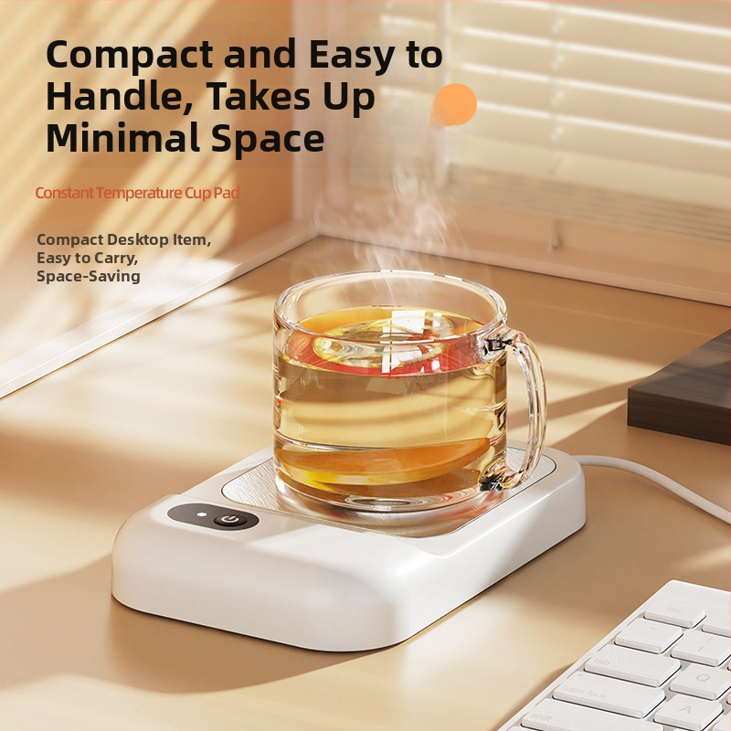 Suport încălzit pentru pahare de lapte, temperatură constantă 55°C, alimentare prin priză, control prin buton, carcasă din plastic, fără oprire automată