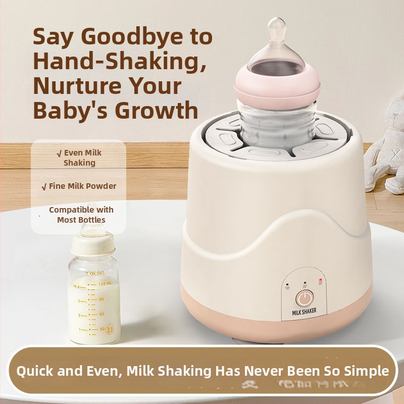 Elektrisks bērnu piena maisītājs ar 55°C konstantu temperatūru, USB uzlāde, 3 ātrumi maisīšanai, ātra apkure