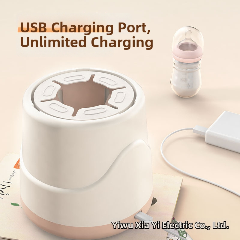 Elektrisks bērnu piena maisītājs ar 55°C konstantu temperatūru, USB uzlāde, 3 ātrumi maisīšanai, ātra apkure