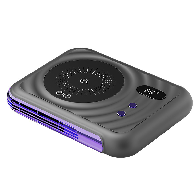 Suport termic de birou – două funcții într-unul: încălzitor și suport pentru ceașcă, control tactil, alimentare la priză, oprire automată