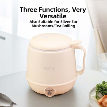 Elektrinė gėrimų šildymo taurė – daugiadalykinis arbatinukas su pieno šildymo funkcija, apsauga nuo perkaitimo ir sausos degimo prevencija, 300W