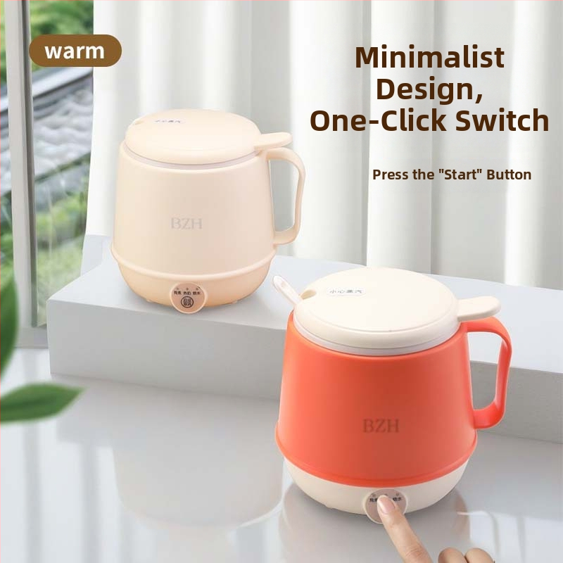 Elektrinė gėrimų šildymo taurė – daugiadalykinis arbatinukas su pieno šildymo funkcija, apsauga nuo perkaitimo ir sausos degimo prevencija, 300W