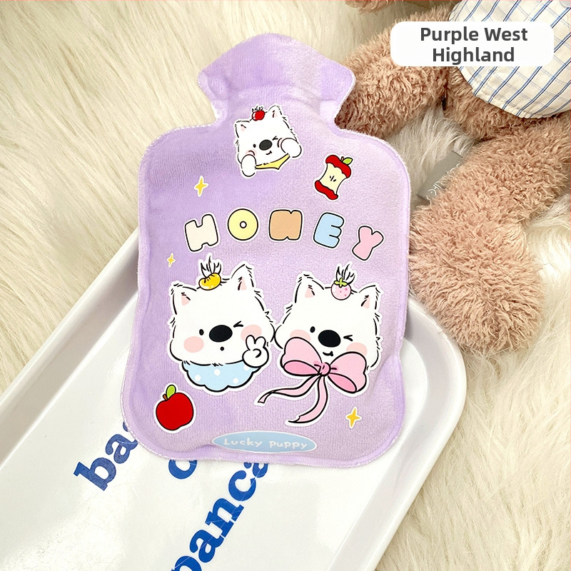 Vandens pripildyta karšto vandens buteliukas – Teddy velūras, animacinio stiliaus, tinkama rankoms, kojoms ir pilvui, šildymas įvedant vandenį, 38 g