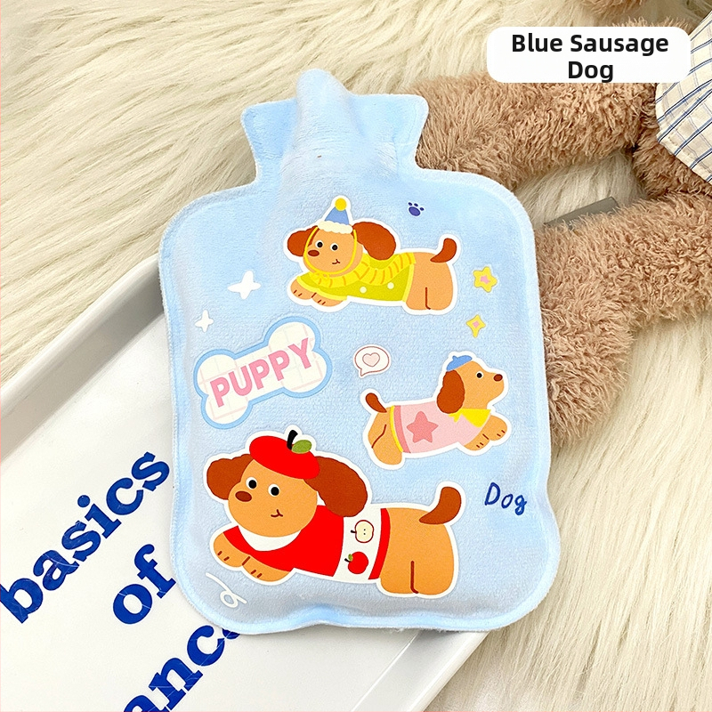 Vandens pripildyta karšto vandens buteliukas – Teddy velūras, animacinio stiliaus, tinkama rankoms, kojoms ir pilvui, šildymas įvedant vandenį, 38 g