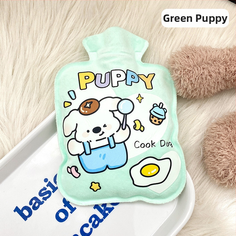 Vandens pripildyta karšto vandens buteliukas – Teddy velūras, animacinio stiliaus, tinkama rankoms, kojoms ir pilvui, šildymas įvedant vandenį, 38 g