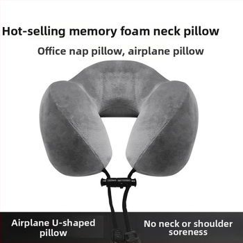 U formos kelioninė kaklo pagalvė; užpildas: atminties medžiaga; pagalvės korpuso audinys: velvetas; stilius: šiuolaikinis minimalistinis; prekės ženklas: Chengyi warm.