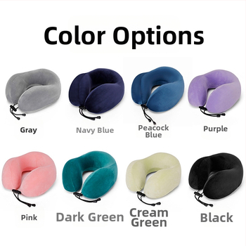 U formos kelioninė kaklo pagalvė; užpildas: atminties medžiaga; pagalvės korpuso audinys: velvetas; stilius: šiuolaikinis minimalistinis; prekės ženklas: Chengyi warm.