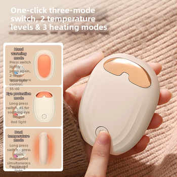 Wenxi USB įkrovimo rankų šildytuvās, 3V, 5W, įmontuota 500–800 mAh baterija, dvipusis elektrinis šildymas