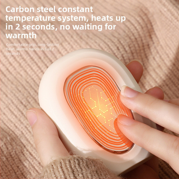 Wenxi USB įkrovimo rankų šildytuvās, 3V, 5W, įmontuota 500–800 mAh baterija, dvipusis elektrinis šildymas