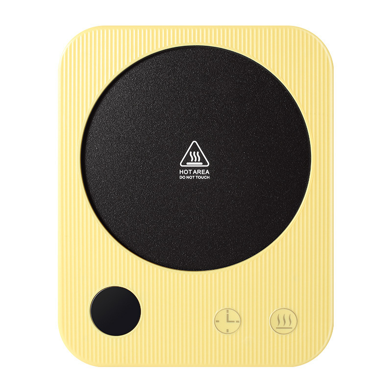 Suport încălzitor pentru cană cu 4 niveluri de temperatură până la 80°C, control tactil, alimentare AC, oprire automată