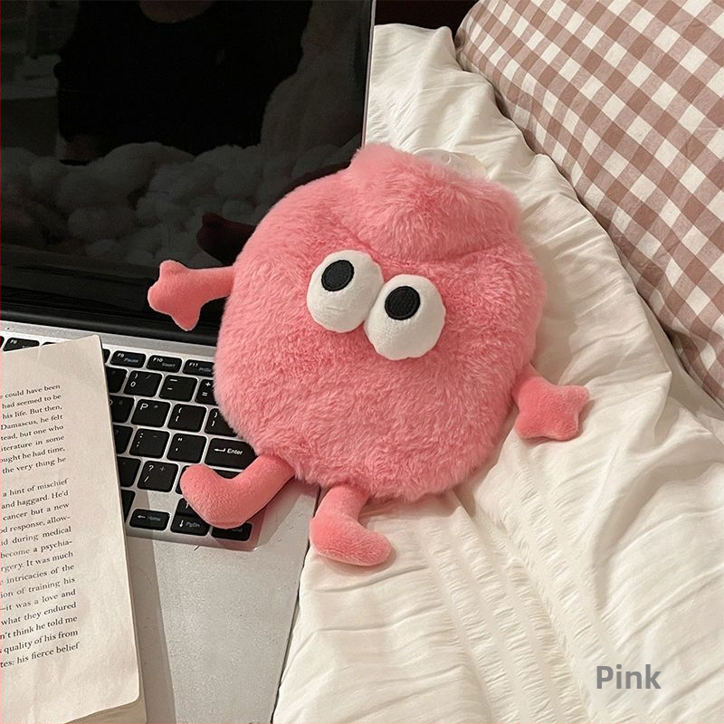 Vandens pildyta karšto vandens buteliukas, flanelė, mielas piešinių stilius, rankų šildytuas, 100 g