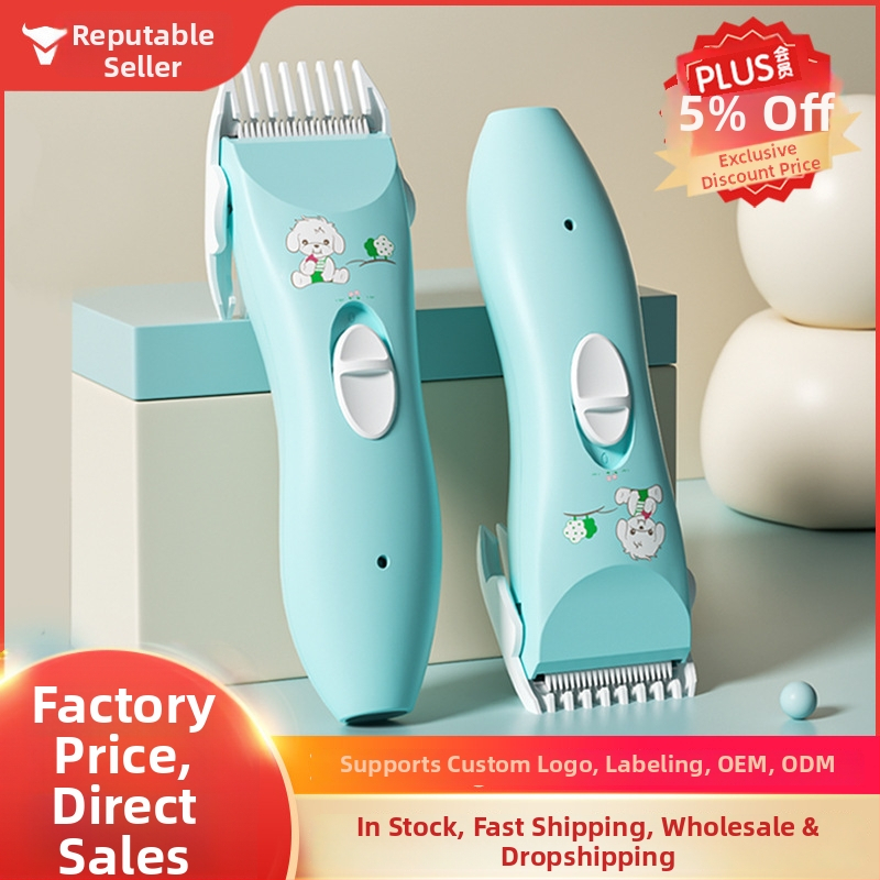 Kūdikių plaukų kirpimo elektrinis skustuvas, tylus veikimas, 50W, įkrovimas, keraminė pjovimo galvutė