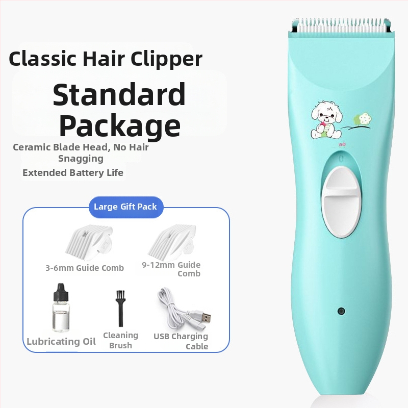 Kūdikių plaukų kirpimo elektrinis skustuvas, tylus veikimas, 50W, įkrovimas, keraminė pjovimo galvutė