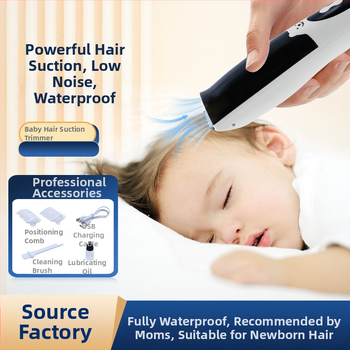Mașină de tuns păr foarte silențioasă pentru bebeluși și copii, reîncărcabilă, 5W, impermeabil
