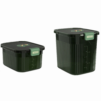 Прозрачен PET контейнер за ориз със двойно уплътване и влагозащита