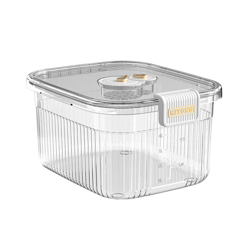 Прозрачен PET контейнер за ориз със двойно уплътване и влагозащита