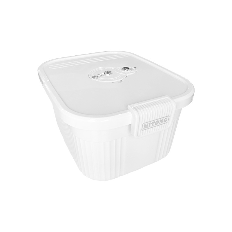 Прозрачен PET контейнер за ориз със двойно уплътване и влагозащита