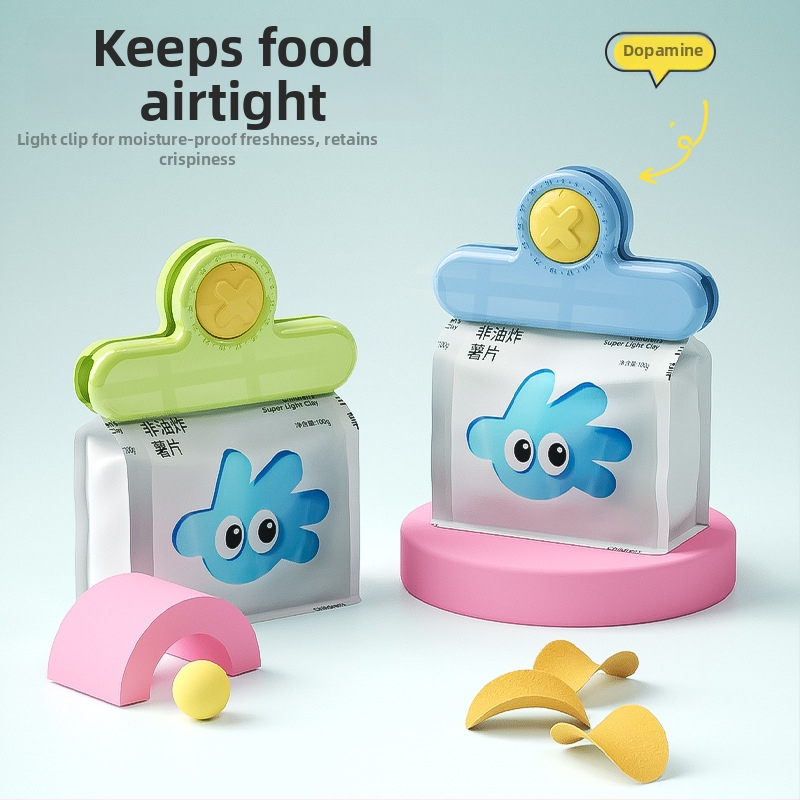 Piestīvo klips maisiņiem, pārtikas kvalitātes plastmasa, mitruma izturīgs un svaiguma saglabāšana, mājsaimniecības virtuvei (JSQFKJ)