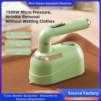 Rankinis garų lygintuvas sausam ir drėgnam naudojimui, 1500W, 111–240V, PC vidinis rezervuaras, modelis XH-818, 6 režimai