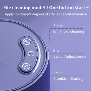 Ултразвукова машина за почистване за очила, бижута и брекети — USB захранване, 12V, 15W, капацитет 301–500 ml, долна платка от 304 неръждаема стомана