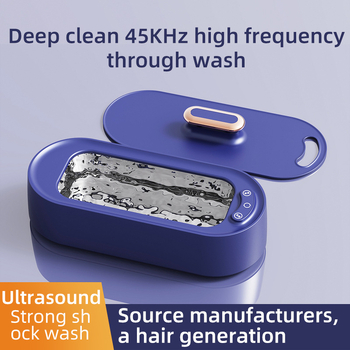 Ултразвукова машина за почистване за очила, бижута и брекети — USB захранване, 12V, 15W, капацитет 301–500 ml, долна платка от 304 неръждаема стомана