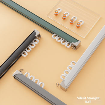 Aliuminio lydinio užuolaidų bėgis – pritaikomas, paruoštas privatinei ženklei, lengvas prabangos stilius