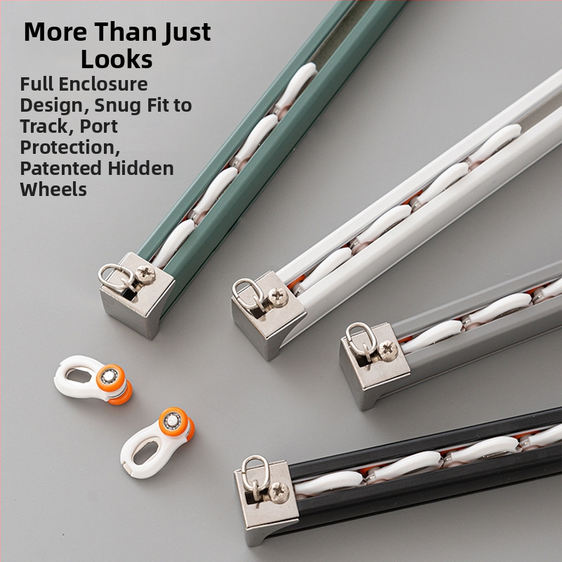 Aliuminio lydinio užuolaidų bėgis – pritaikomas, paruoštas privatinei ženklei, lengvas prabangos stilius