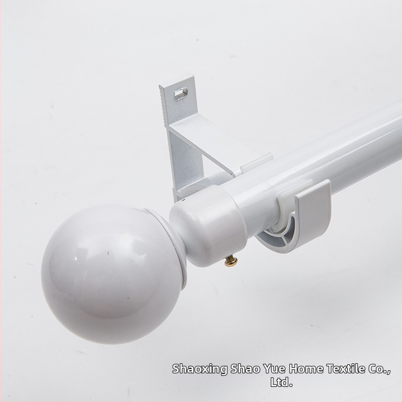 Užuolaidų strypų komplektas su Romos strypu, viengubo ir dvejopo strypo, aliuminio laikikliai, šiuolaikinis minimalistinis stilius, pritaikomas