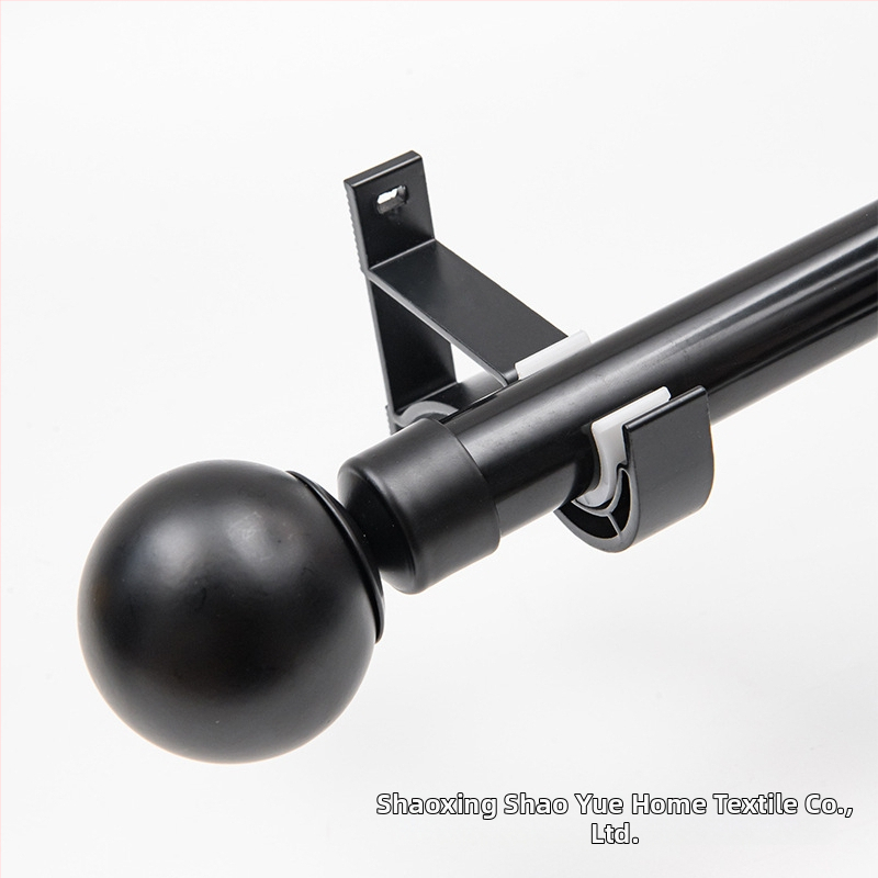 Užuolaidų strypų komplektas su Romos strypu, viengubo ir dvejopo strypo, aliuminio laikikliai, šiuolaikinis minimalistinis stilius, pritaikomas