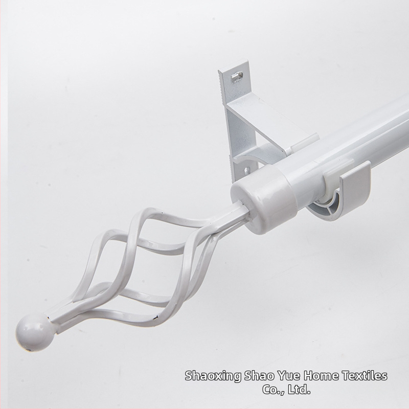 Užuolaidų strypų komplektas su Romos strypu, viengubo ir dvejopo strypo, aliuminio laikikliai, šiuolaikinis minimalistinis stilius, pritaikomas