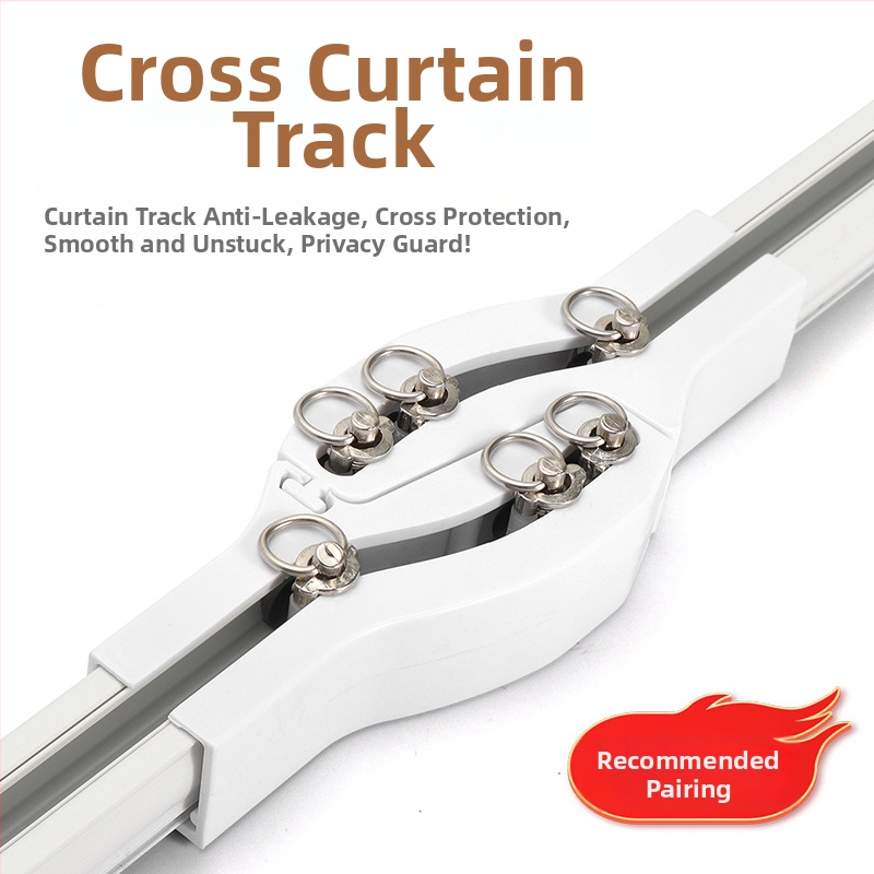 Užuolaidų bėgiklis – aliuminio lydinys, tiesus bėgis, guolis ritė, modelis 704, tinkamas kabinėjimo užuolaidoms