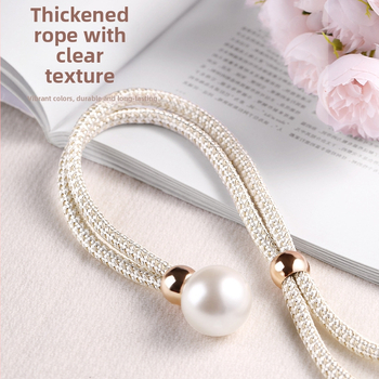 Poros perlinių užuolaidų raišteliai — šiuolaikinis minimalistinis stilius, poliesteris PVC