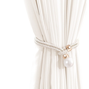 Poros perlinių užuolaidų raišteliai — šiuolaikinis minimalistinis stilius, poliesteris PVC