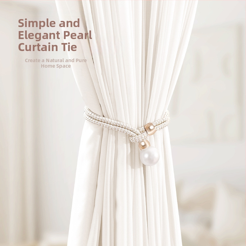 Poros perlinių užuolaidų raišteliai — šiuolaikinis minimalistinis stilius, poliesteris PVC