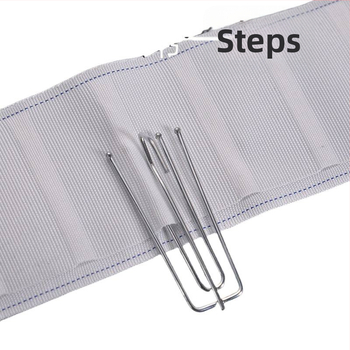 Užuolaidų audinio juostelės su kabliukais, skalbiamos mašinoje, storesnės juostelės, užuolaidų priedai