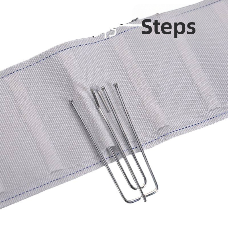 Kardinari riide ribad konksudega, masinipesu, paksendatud ribad, kardinate tarvikud