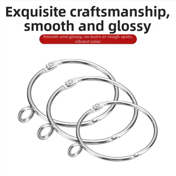 Metalo užuolaidų žiedas – apvalus kilpos žiedas rominei strypo laikikliui, šiuolaikiškas minimalistinis stilius, pritaikomas.