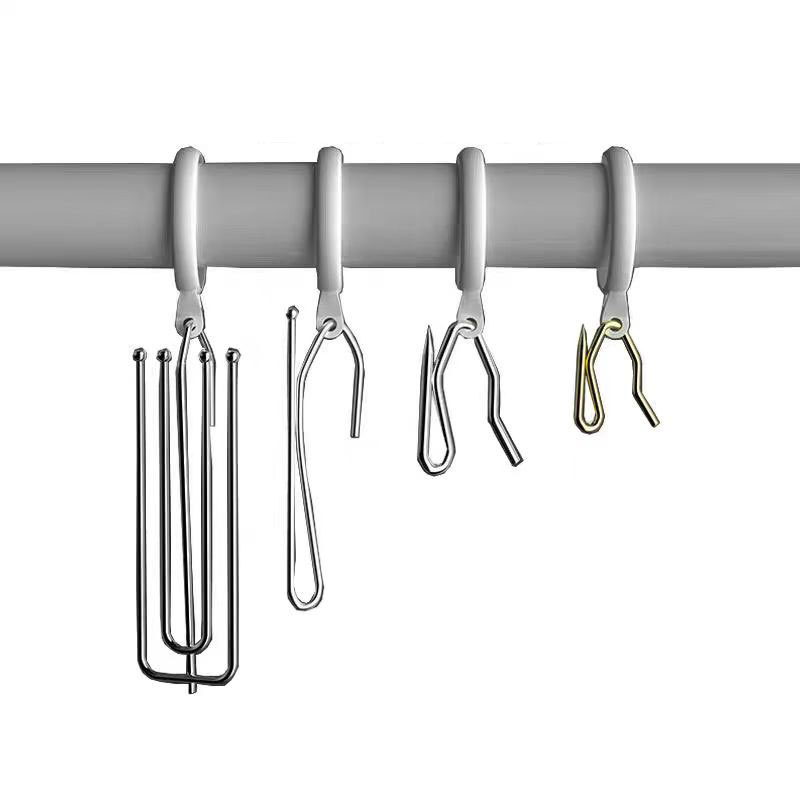 Užuolaidų kabliukas S formos – geležies, šiuolaikinis minimalistinis stilius