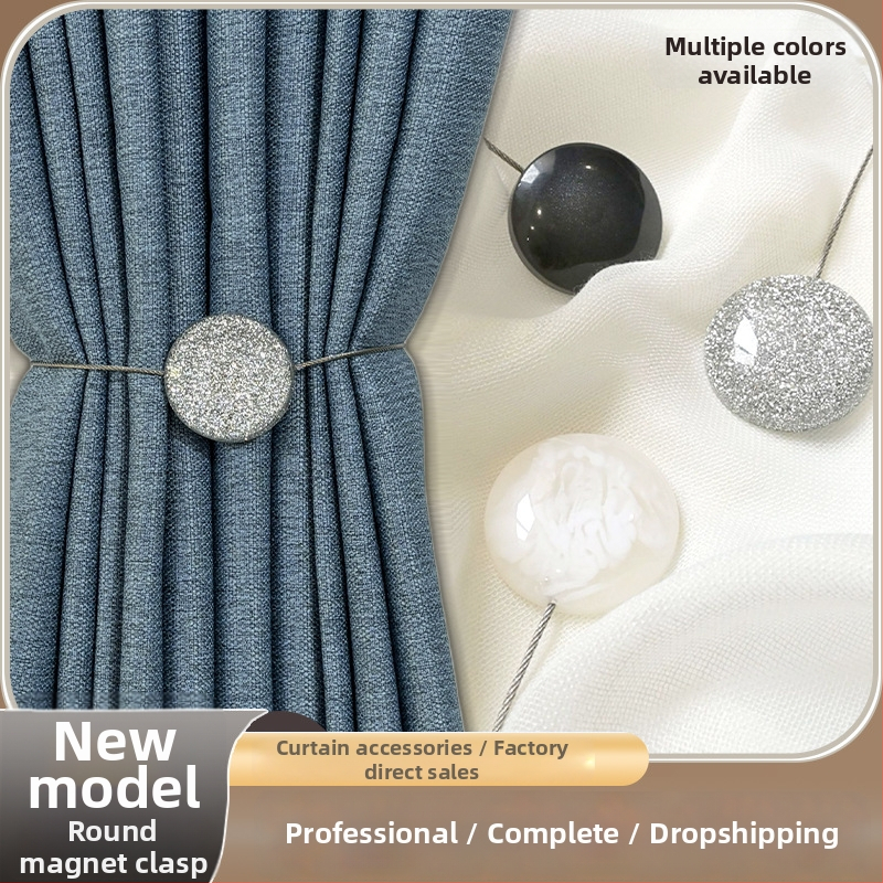 Lucky užuolaidų sagtis - akrilinė medžiaga, pritaikoma, privataus prekės ženklo galimybė, paprastas ir šiuolaikiškas dizainas