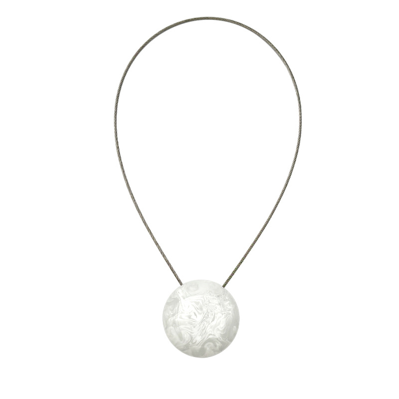 Lucky užuolaidų sagtis - akrilinė medžiaga, pritaikoma, privataus prekės ženklo galimybė, paprastas ir šiuolaikiškas dizainas