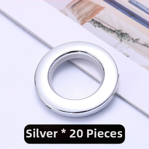 20 magnetinių užuolaidų žiedų Romos lazdelei – apvalūs žiedai, šiuolaikiškas minimalistinis stilius, Neck Strength prekinis ženklas