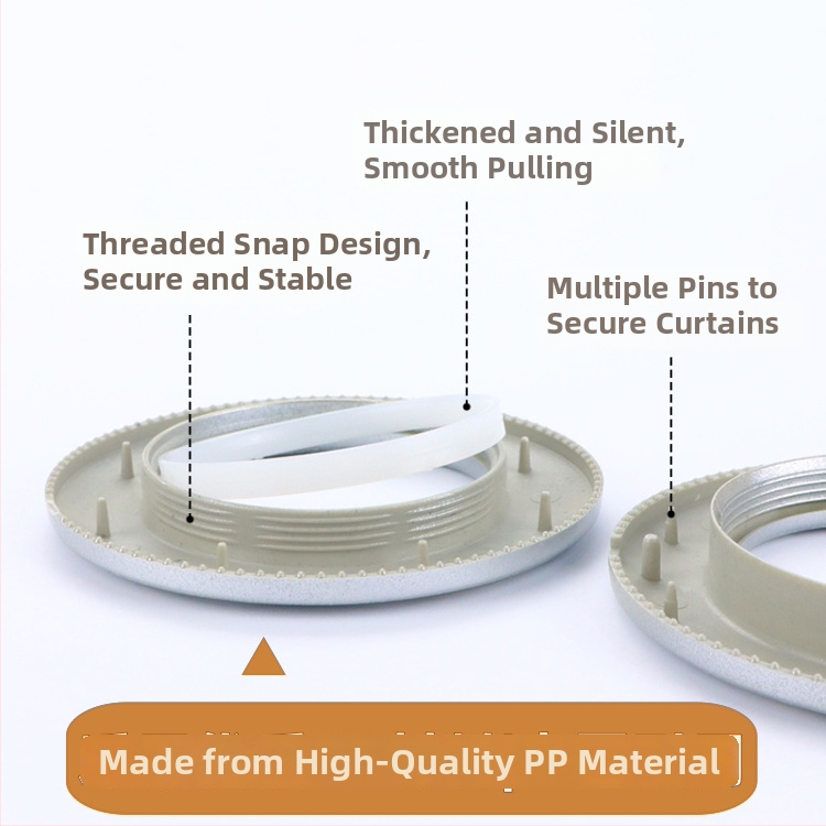 20 magnētiski aizkaru gredzeni Romas stienim – apaļie gredzeni, mūsdienīgs minimālisma stils, Neck Strength zīmols