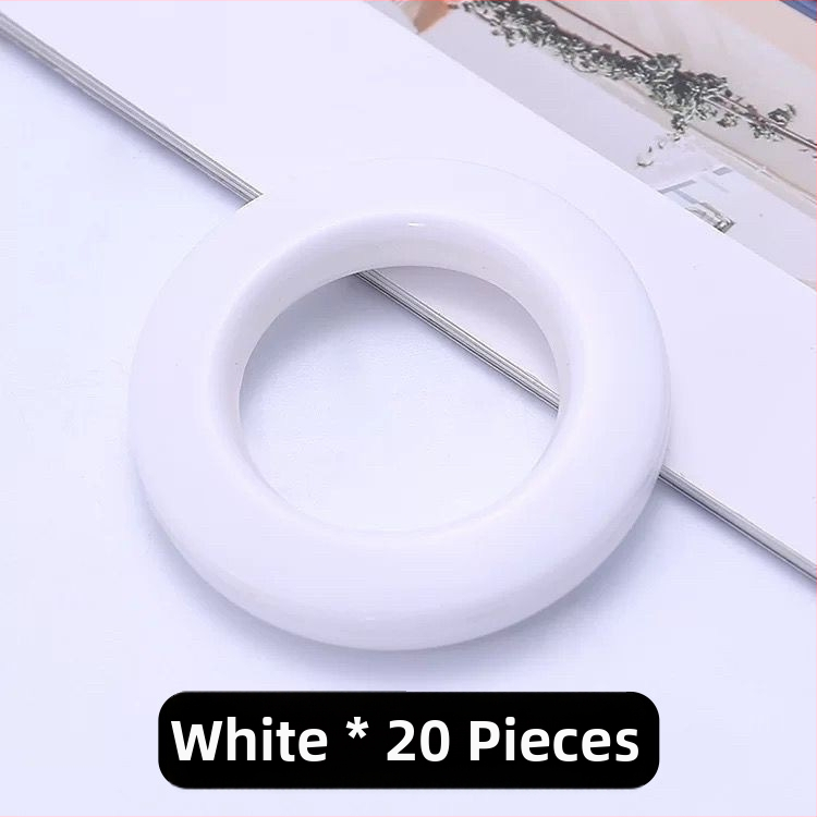 20 magnetinių užuolaidų žiedų Romos lazdelei – apvalūs žiedai, šiuolaikiškas minimalistinis stilius, Neck Strength prekinis ženklas