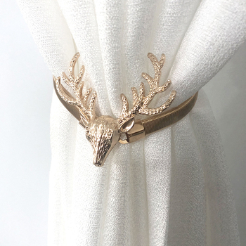 Metāla aizkaru josta ar atsperes aizdari - Skandināvu stila, vienkāršs dizains, pielāgojama