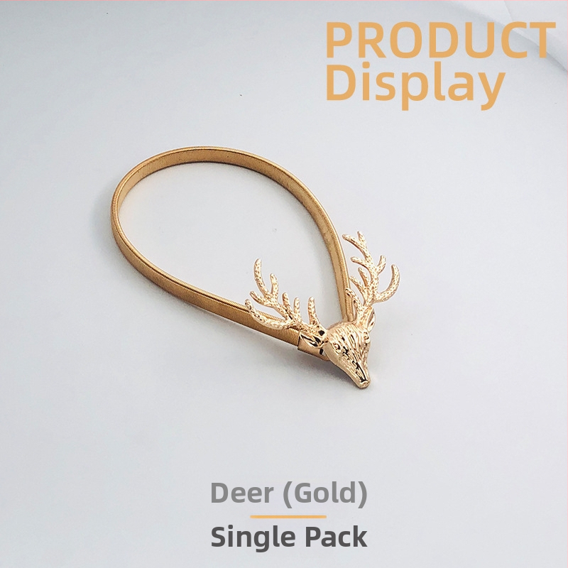 Metāla aizkaru josta ar atsperes aizdari - Skandināvu stila, vienkāršs dizains, pielāgojama