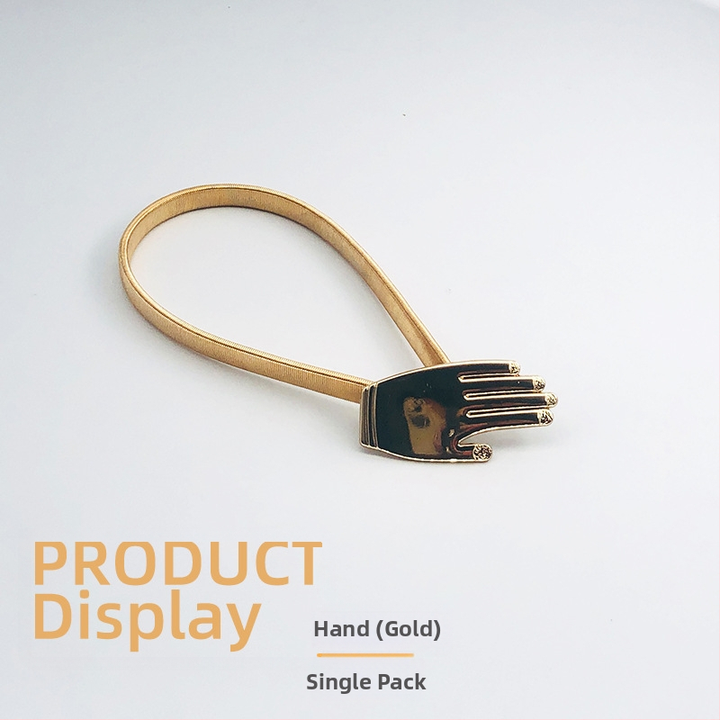 Metāla aizkaru josta ar atsperes aizdari - Skandināvu stila, vienkāršs dizains, pielāgojama