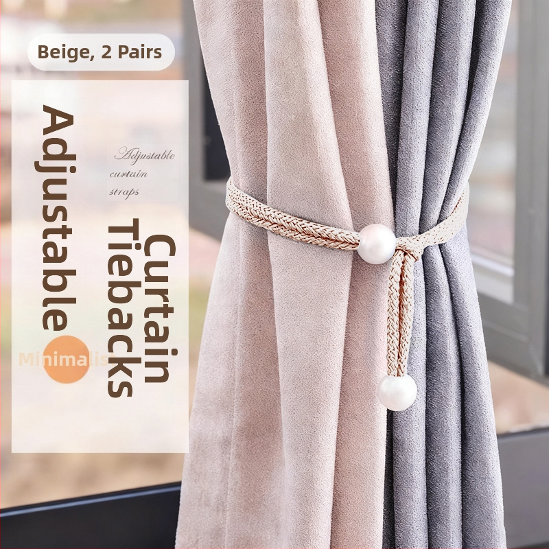 Curtain Tiebacks, sintētiska šķiedra, vienkāršs un mūsdienīgs stils, bez pielāgošanas