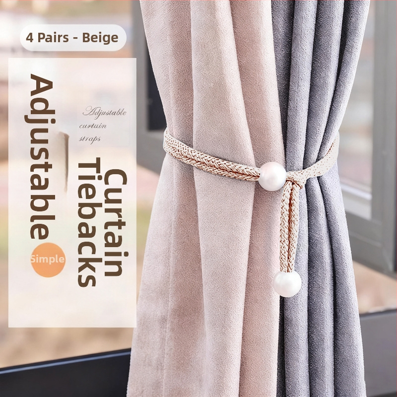 Curtain Tiebacks, sintētiska šķiedra, vienkāršs un mūsdienīgs stils, bez pielāgošanas